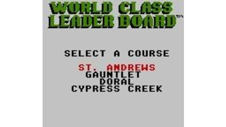 World Class Leader Board Game Gear