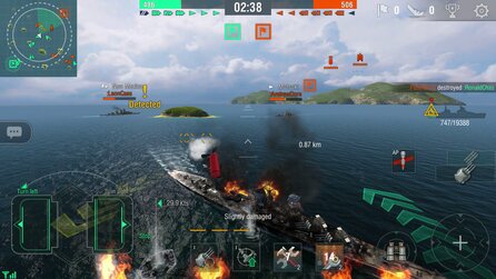 World of Warships Blitz - Screenshots des Mobile-Seeschlachten-MMOs