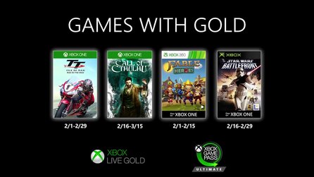 Xbox Games With Gold - Trailer zeigt Lineup für Februar 2020