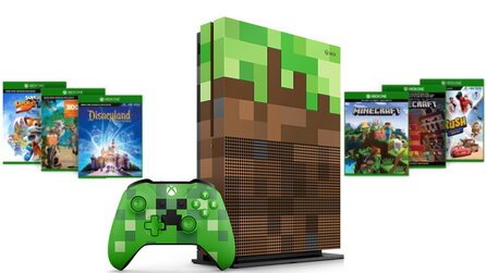 Xbox One S 1 TB Family-Bundle für 299 Euro - Mit dem Minecraft Limited Edition-Design