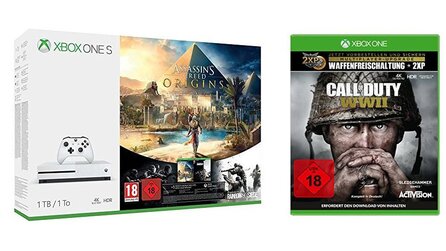 Xbox One S 500 GB im Bundle mit Assassins Creed: Origins und Call of Duty: WW2 - Nur 234,99 Euro