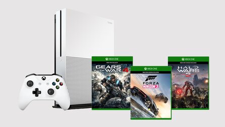 Xbox One S 500 GB mit drei Spielen für 249 Euro - Aktuelle Gamescom-Angebote im Microsoft-Store