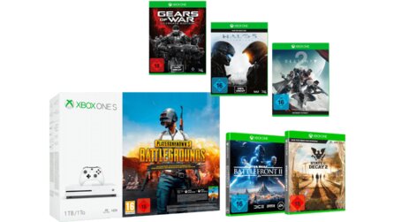 Xbox One S 1TB mit sechs Action-Spielen für 299€ - Angebot auf Saturn.de