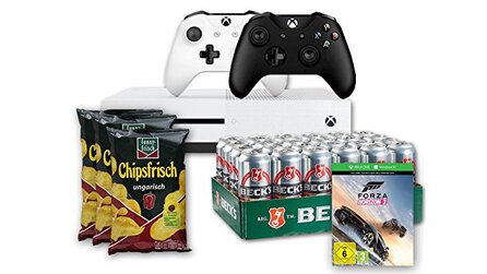 Xbox One S im Bundle mit Chips, Bier + Forza Horizon 3 - Aktuelle Konsolen-Angebote