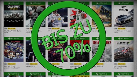 Bis zu 70% Rabatt im Microsoft-Store - Xbox-Spiele und Xbox One S-Bundles stark reduziert