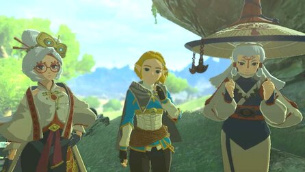 Zelda TotK-Spieler nimmt zwei NPCs gefangen, fliegt sie über die halbe Map - nur, um nach 3 anstrengenden Stunden das perfekte Gruppenfoto zu erstellen