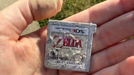 Nintendo-Fan findet auf dem Weg zur Arbeit völlig ramponiertes Zelda-Modul für 3DS - und warum auch immer: Es funktioniert noch