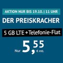 handyvertrag: 5 GB LTE + Telefon-Flat für 5,55€ mtl.