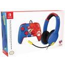 PDP Mario-Controller + Headset für Nintendo Switch