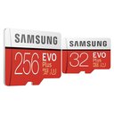 256 GB Samsung Micro-SD Karte + 32 GB Micro-SD Karte