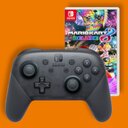 Nintendo Switch Pro Controller + Mario Kart 8 Deluxe