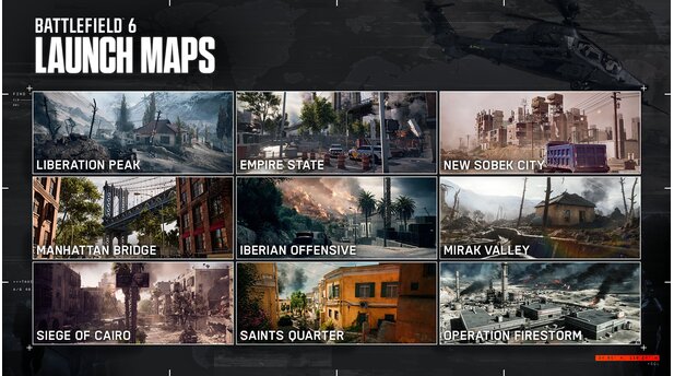 Battlefield 6Alle Maps im Überblick
