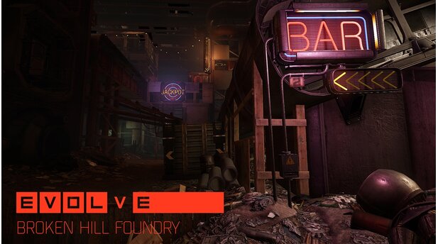 EvolveBild von der neuen Map »Broken Hill Foundry«