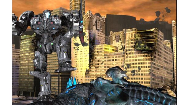 Pacific RimGenau wie im Kinofilm müssen wir auch im Spiel mit Riesenrobotern gegen Megamonster antreten.