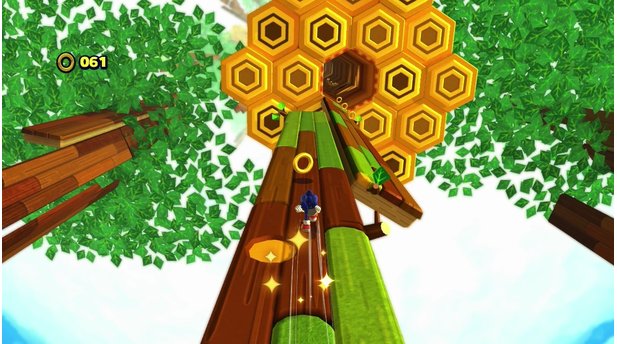 Sonic: The Lost WorldAchtung, Bienenstock! Nur in wenigen Levels können wir durchflitzen und müssen uns ganz und gar auf unsere Reflexe verlassen.