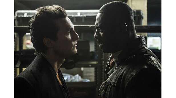 The Dark Tower mit Idris Elba als Revolvermann Roland Deschain und Matthew McConaughey als Man in Black.