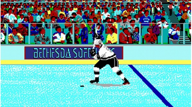 1988 - Wayne Gretzky HockeyDas Eishockey-Spiel ist Bethesdas Erstlingswerk, das mehrere Fortsetzungen nach sich zieht.