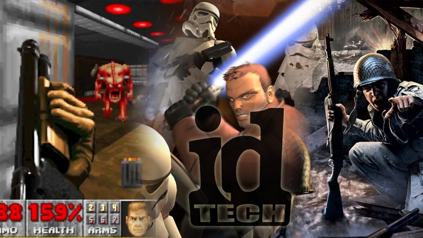 Id TechDiese Themen-Galerie gibt einen Überblick zu den Spielen mit der Grafik-Engine von id Software von 1993 mit Doom bis heute.