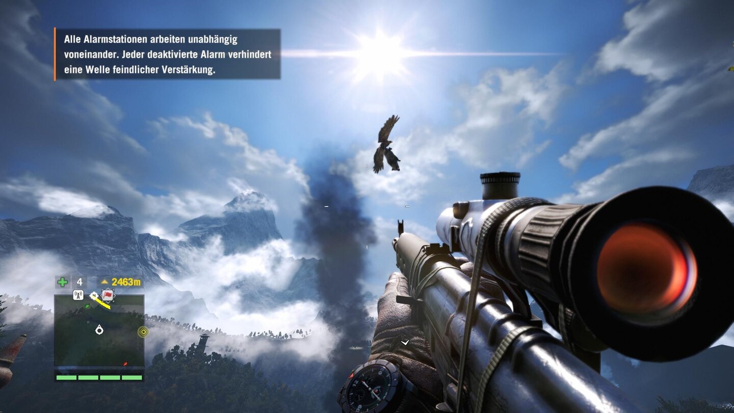 Far Cry 4Ein Adler hat sich ein Schwein geschnappt! Sowas sieht man auch eher selten in Far Cry 4.