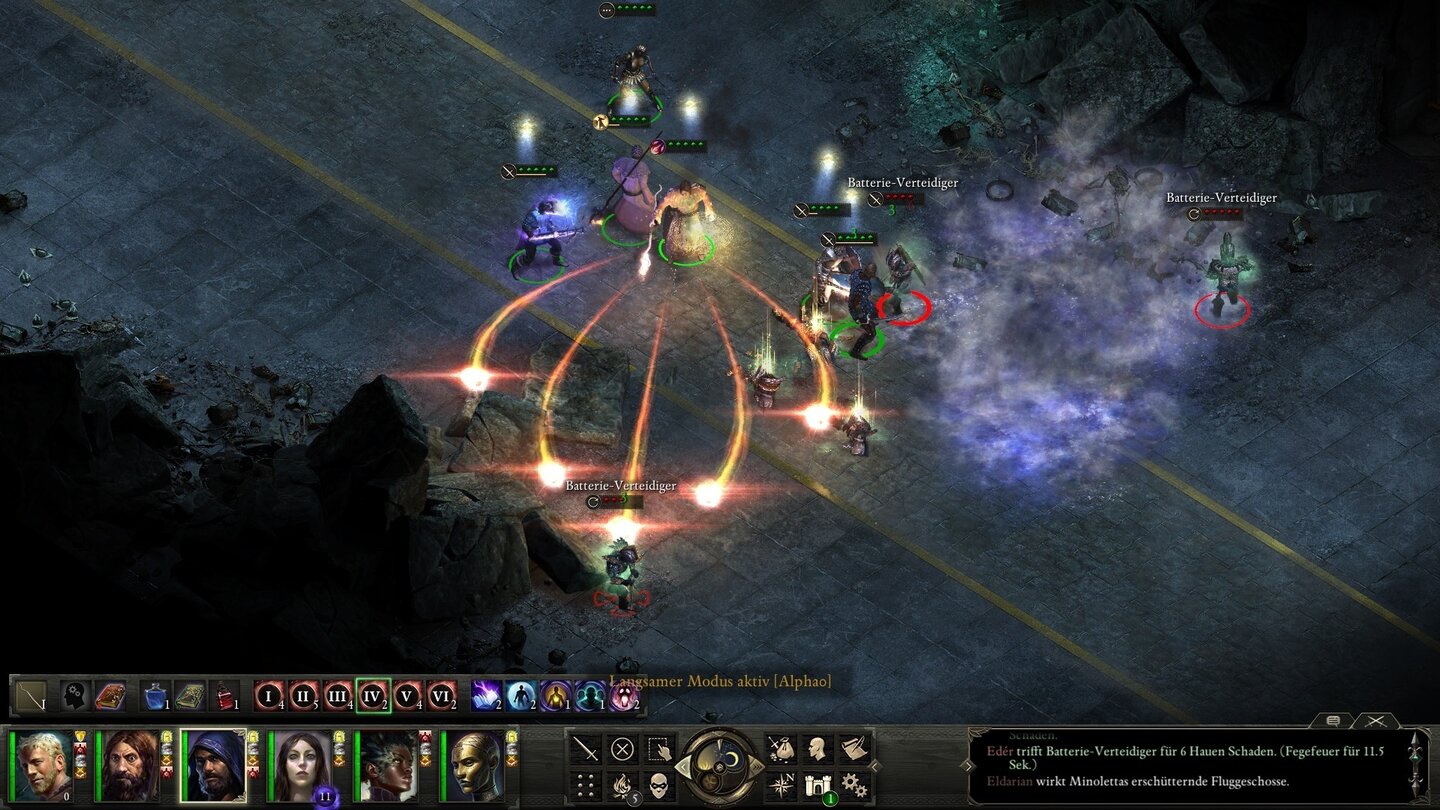 Pillars of Eternity: The White MarchMithilfe der neuen KI-Einstellungen lassen sich viele Kämpfe fast automatisch spielen.