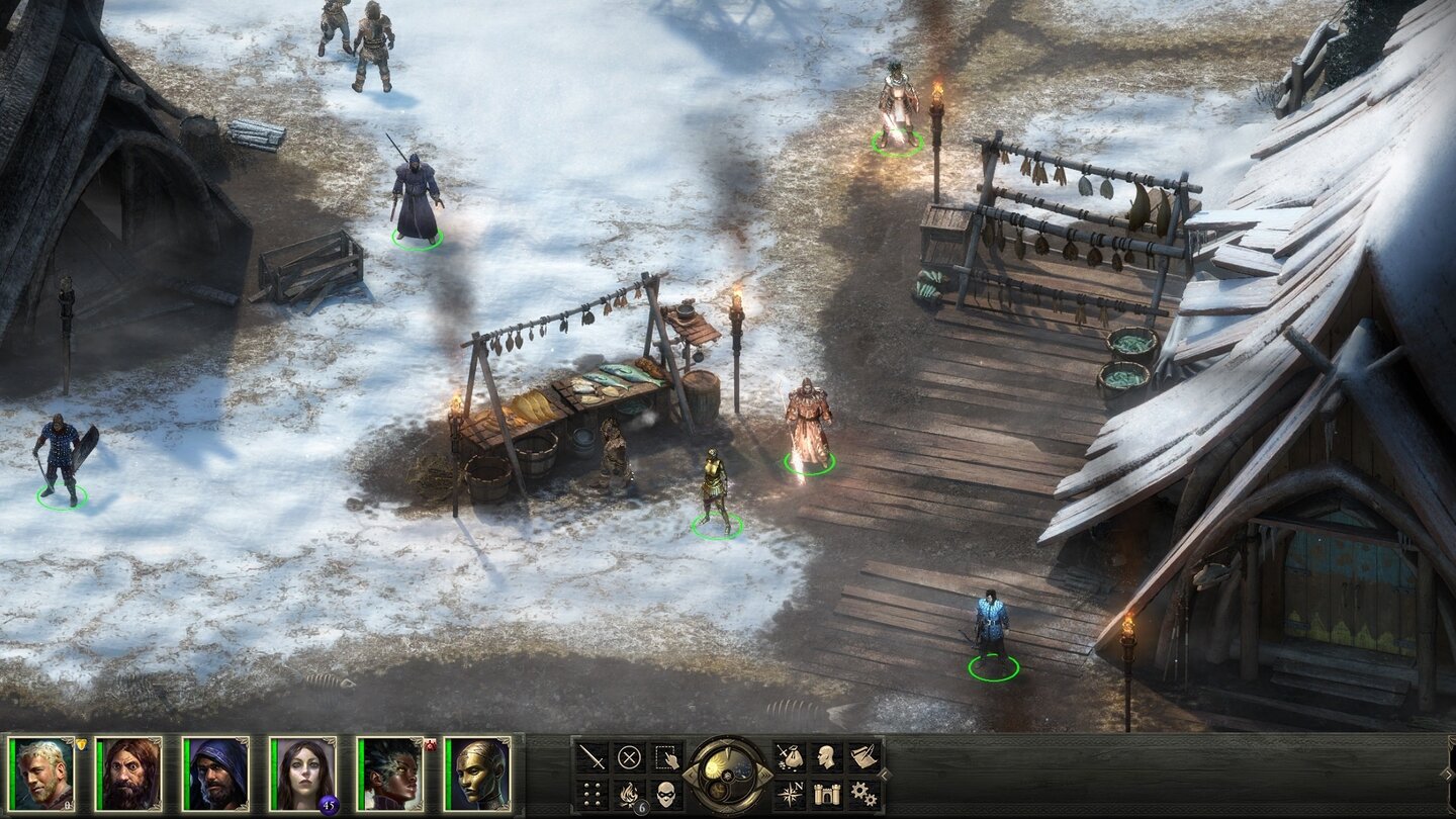 Pillars of Eternity: The White MarchDas kleine Städtchen Stalwart in den eisigen Bergen der White March will wieder zu altem Glanz zurückkehren.