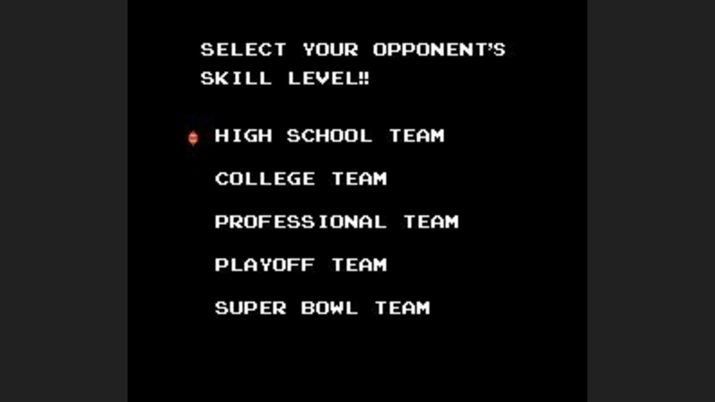 Choosing a difficulty level