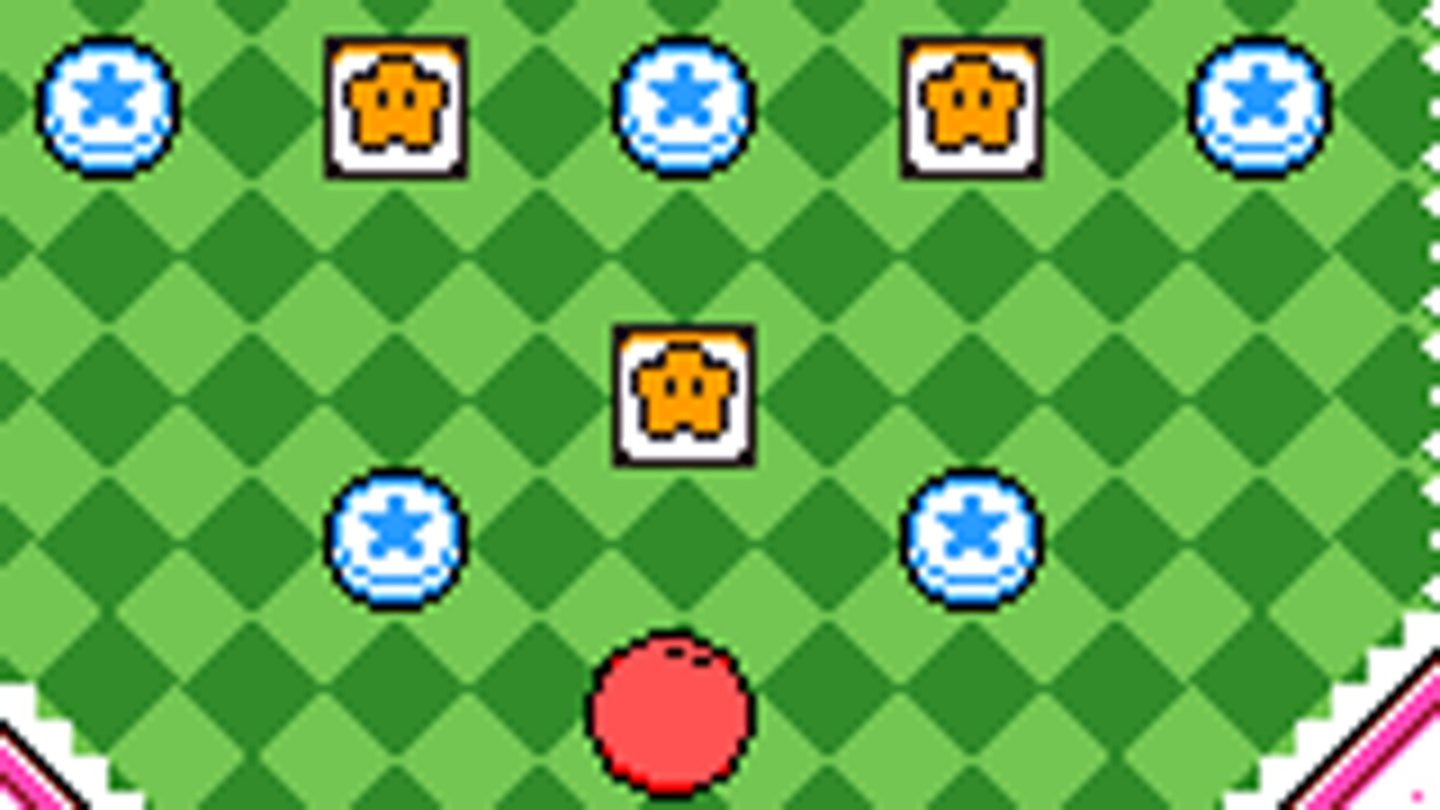 Kirby’s Tilt’n’Tumble (Game Boy Color, 2000)2000 erschien der einzige Kirby-Ableger für den Game Boy Color. Wieder ist es kein klassischer Plattformer sondern ein Puzzle-Spiel, das durch einen für den Game Boy Color einzigartigen Bewegungssensor gesteuert wird. Der Sensor ist in das Spielmodul eingebaut. Über die Bewegung des Gameboys kann der Spieler Kirby durch verschiedene Kurse bewegen und durch eine abruptere Bewegung kann man Kirby in die Luft katapultieren.
Da sich der Bewegungssensor im Modul befindet, ist Kirby’s Tilt’n’Tumble aufwärts kompatibel und kann mit dem Game Boy Advance gespielt werden. Probleme gibt es allerdings mit dem Game Boy Advance SP, bei dem das Modul seitenverkehrt eingesteckt wird. Daher drehen sich Kirbys Bewegungsabläufe um 180 Grad.