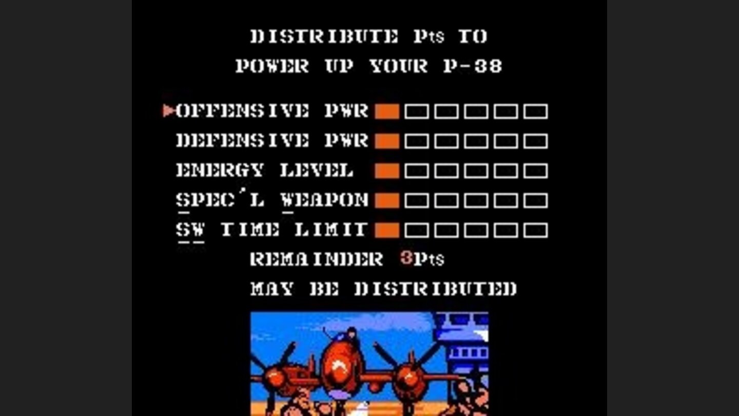 You can upgrade various parameters of your plane here