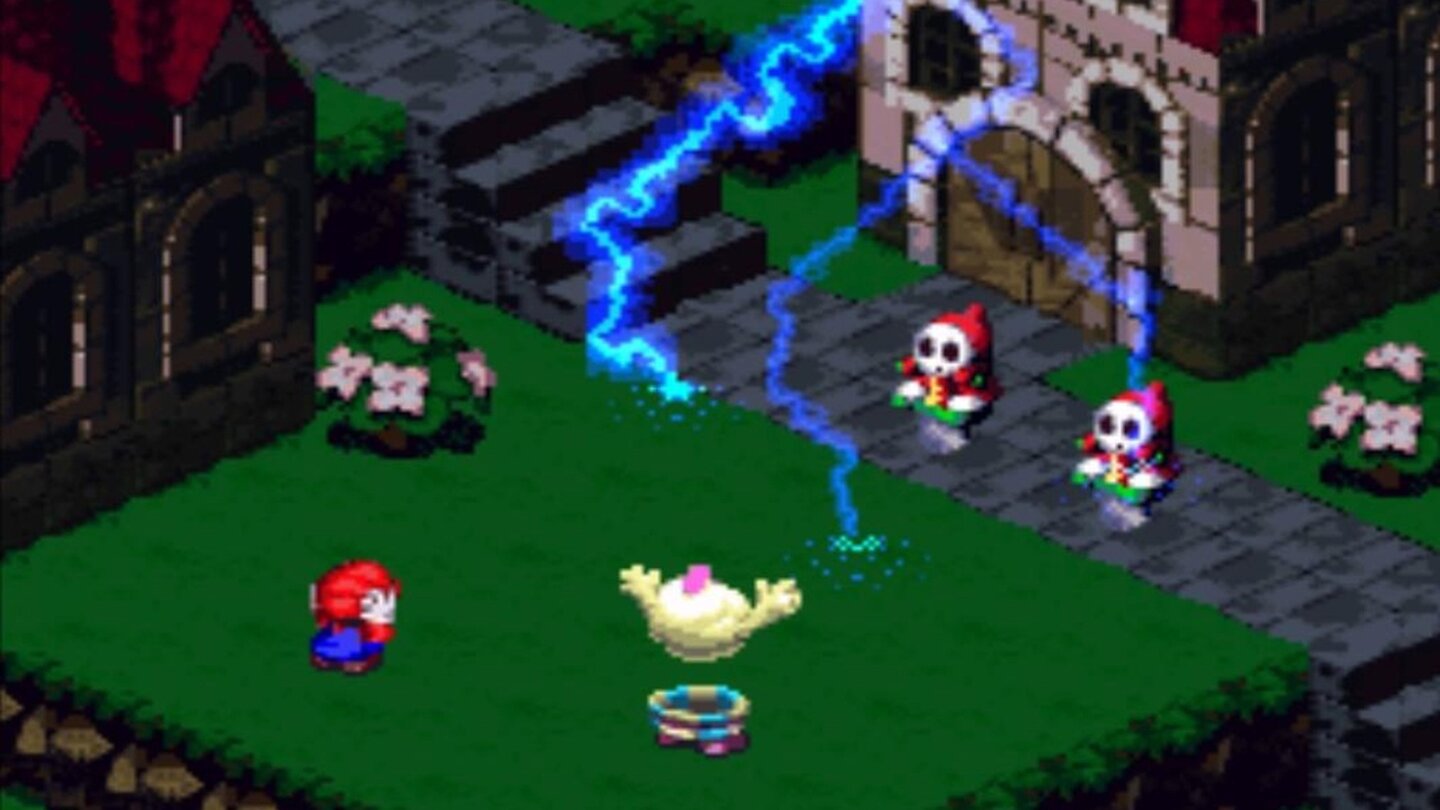 Super Mario RPG: Legend of the Seven Stars (1996)Wer hätte das gedacht: Neben Plattformern und Puzzlespielen kann der vielseitige Klempner auch Rollenspiele. Super Mario RPG ist das erste Mario-Rollenspiel mit einem Action-Kampfsystem. Mario muss hier zusammen mit anderen Charakteren den bösen Smithy besiegen und die sieben namensgebenden Sternenstücke einsammeln.