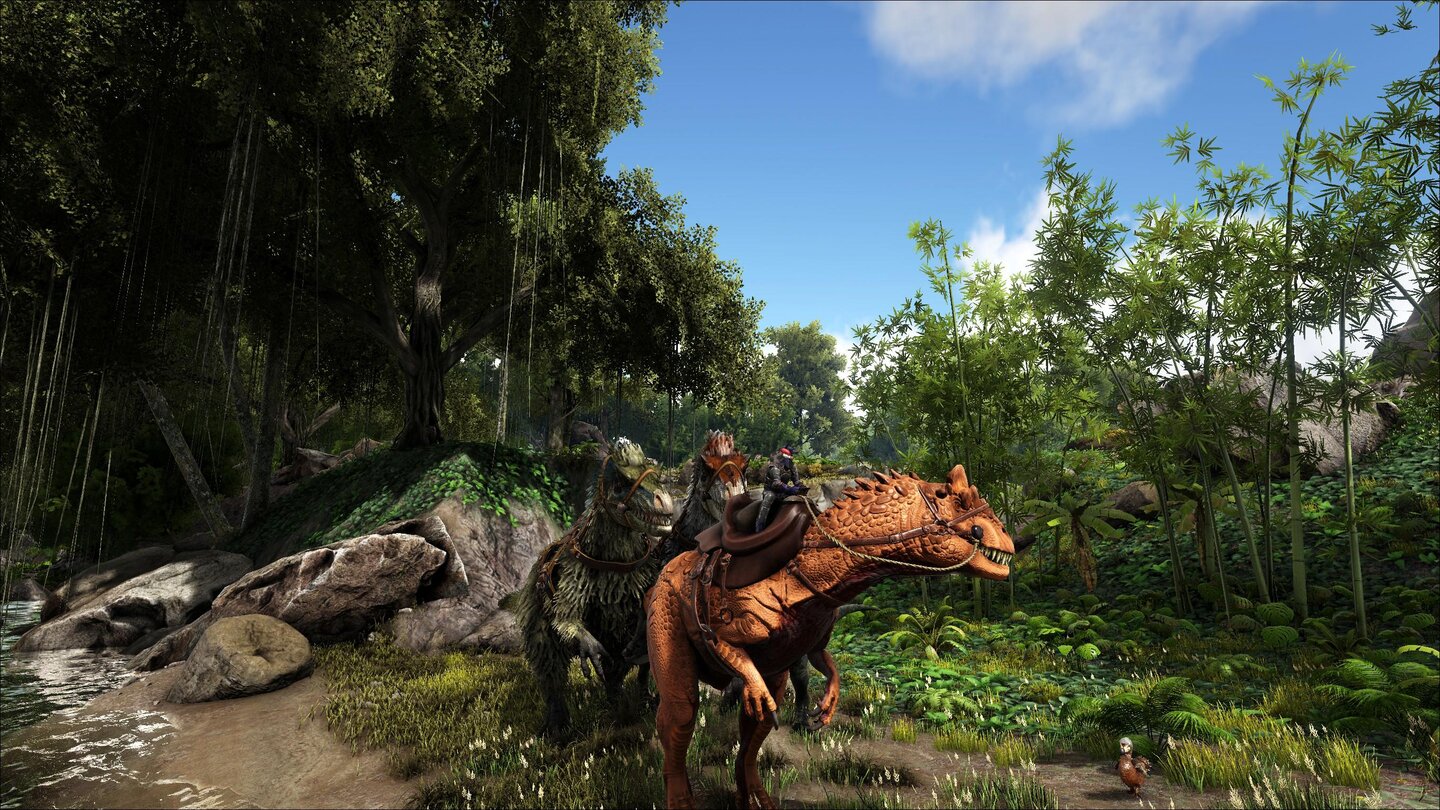 2015 - Ark Survival Evolved: Die technischen Mängel des Survival-Hits sind beinahe legendär, grafisch konnte der Titel aber immer wieder die Saurier-Muskeln spielen lassen.