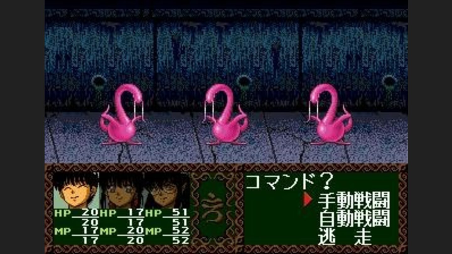 Battle against three flamingo-like birds