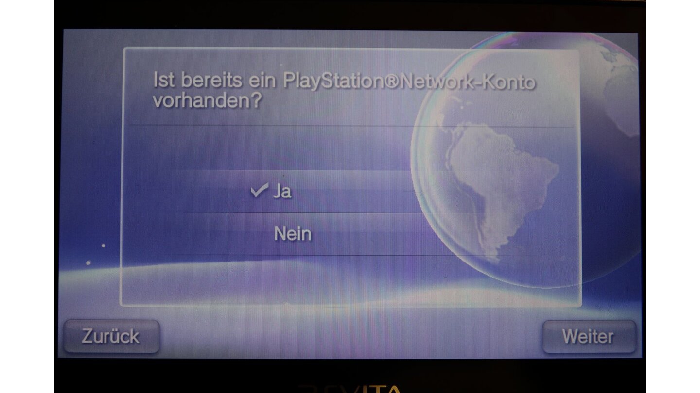 Der Erste Start4. … und im Anschluss daran fragt euch das System, ob ihr bereits ein PlayStation Network Konto habt.