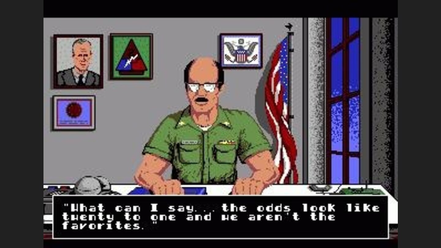 The briefing interface: I dont like those odds