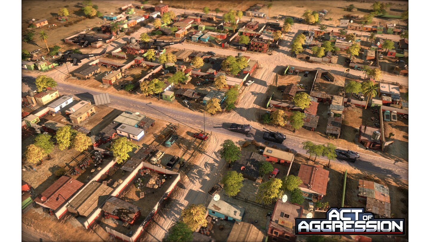 Act of AggressionDie Karten bieten teils weitläufige Städte, in denen wir jedes Gebäude besetzen können.