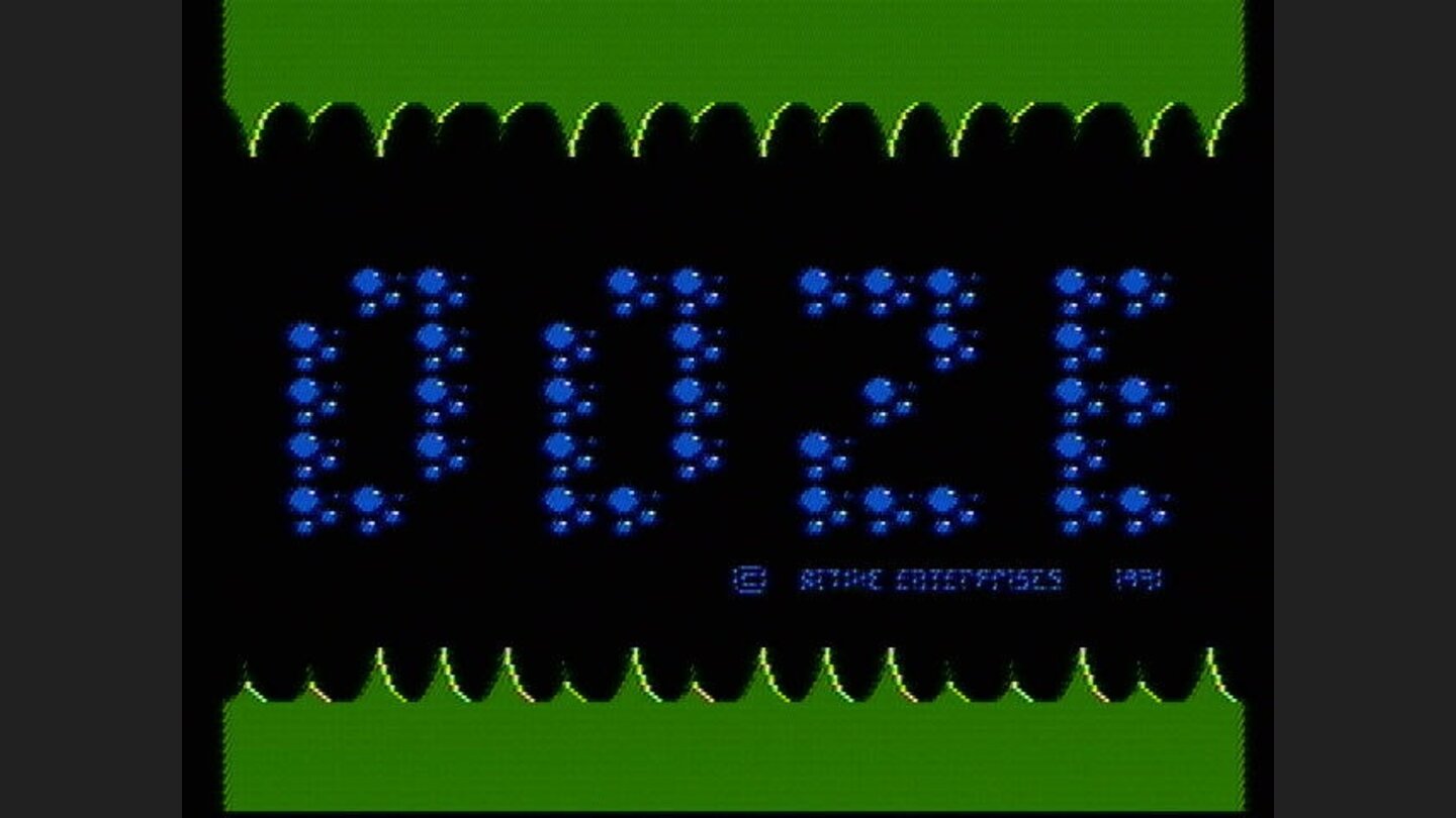 Ooze has a more elaborate title screen