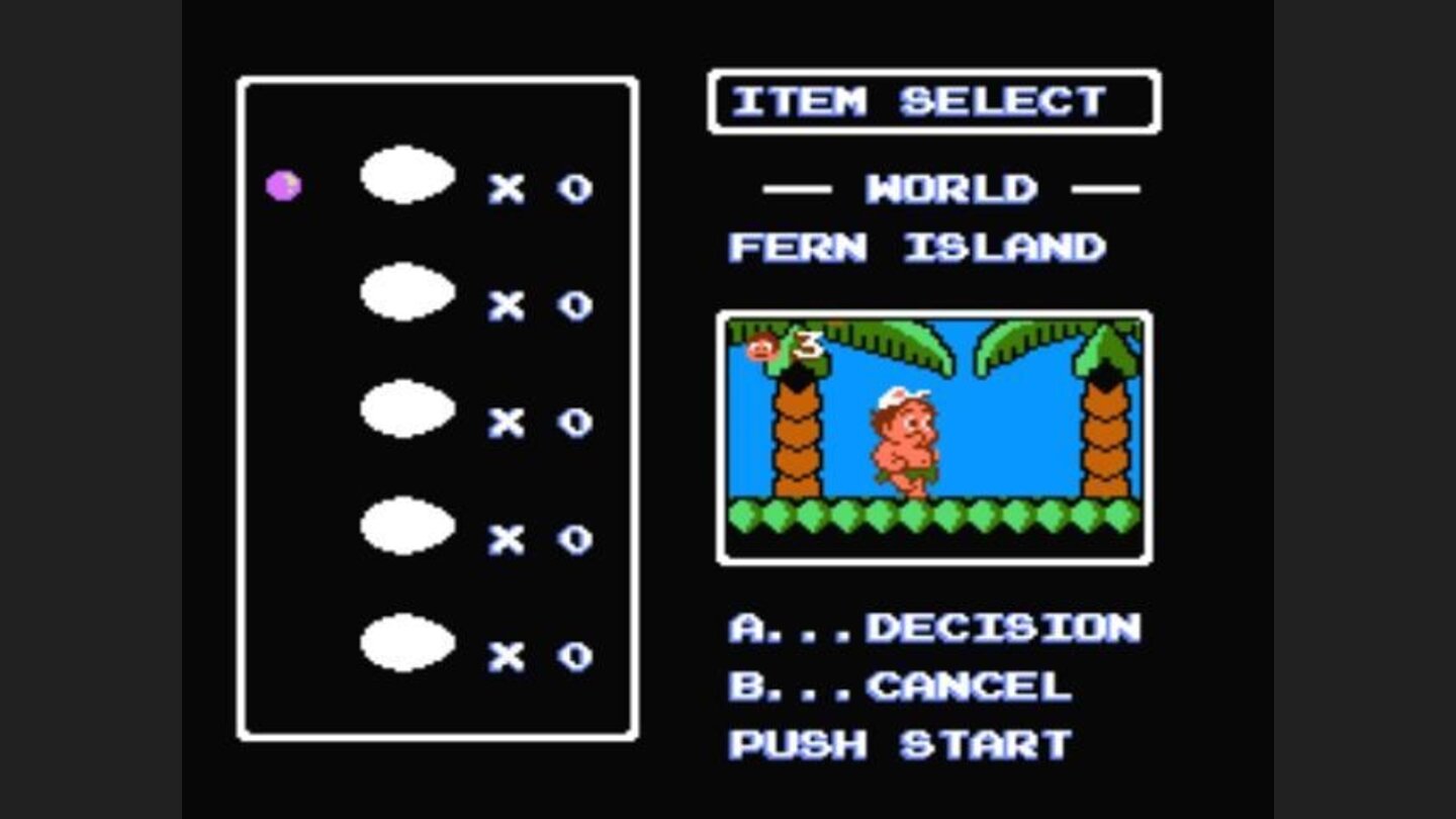 Choosing items before starting a level