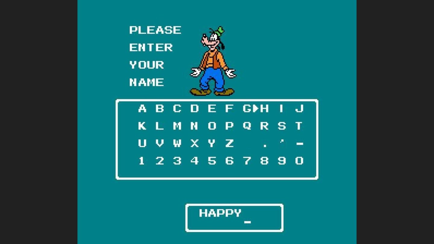 Player enters their name