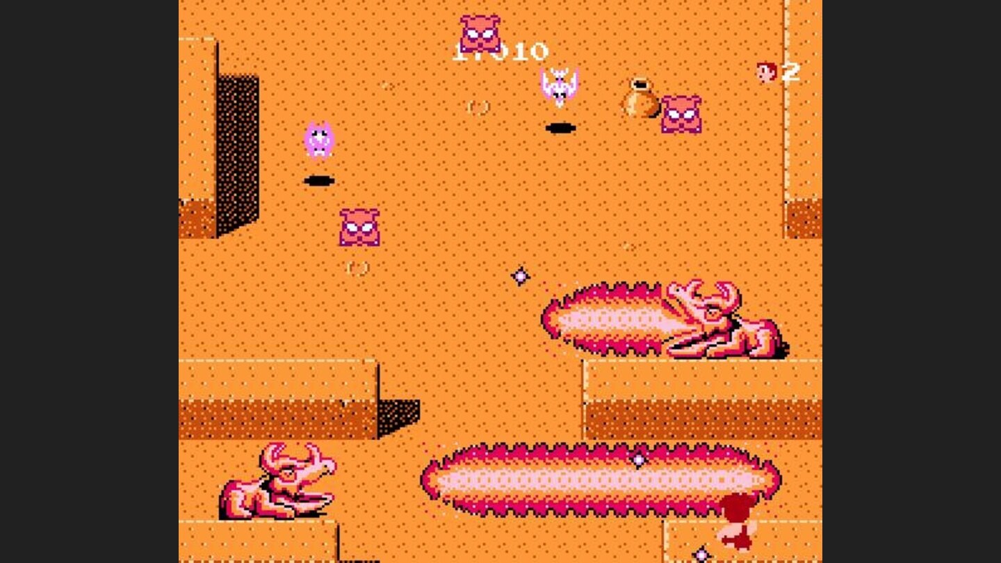 A new level with fire-breathing opponents.