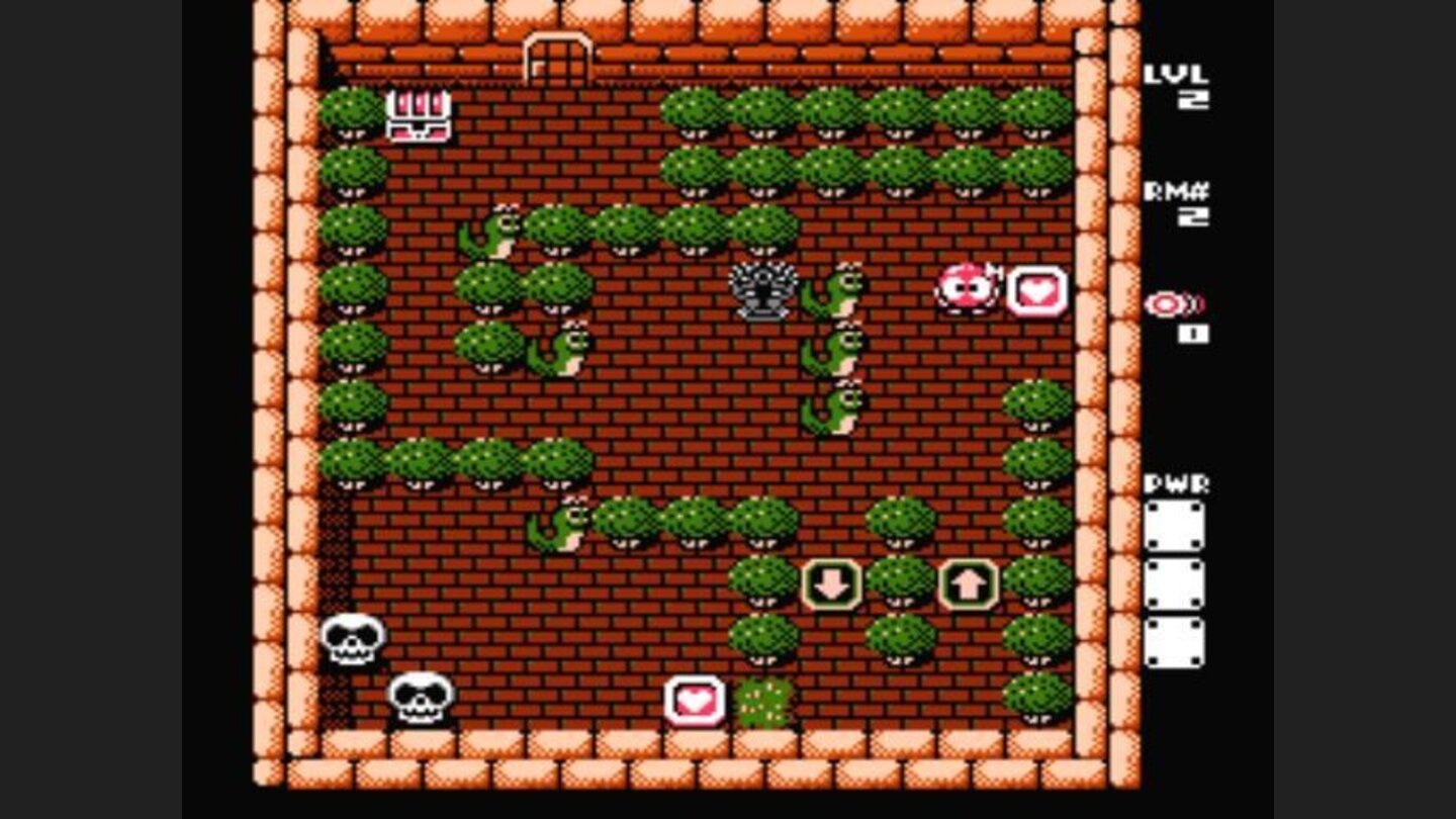 This level involves a lot of pushing dragons and turning them into large white balls