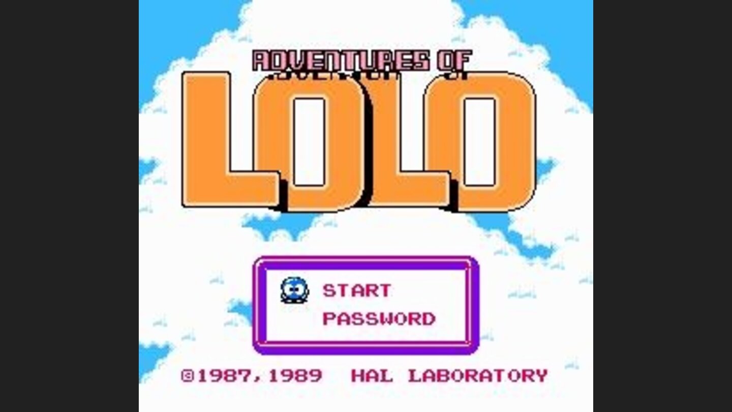 Japanese title screen (first title named Lolo in japan!)