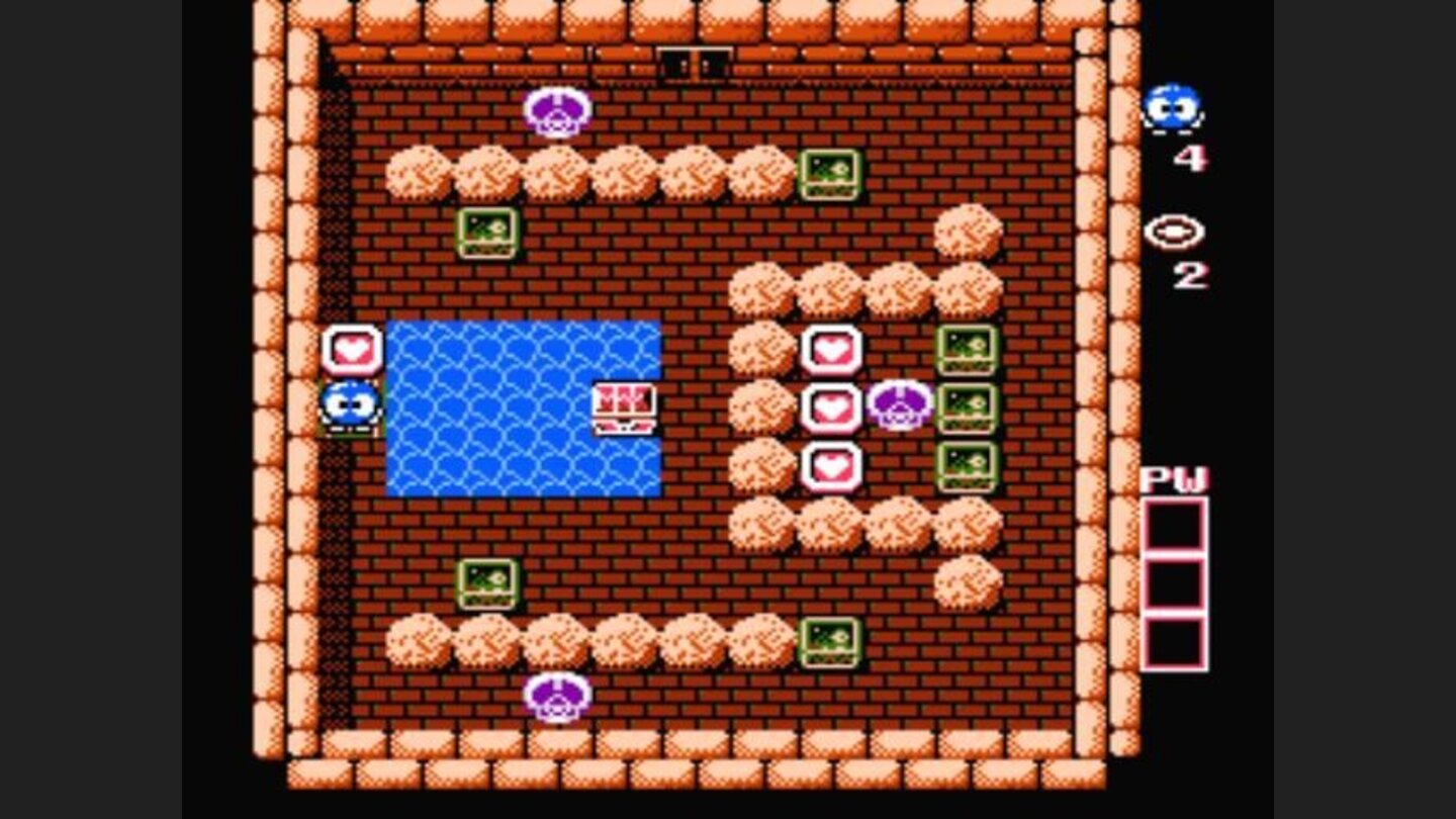 Push those green things to gain access to the hearts