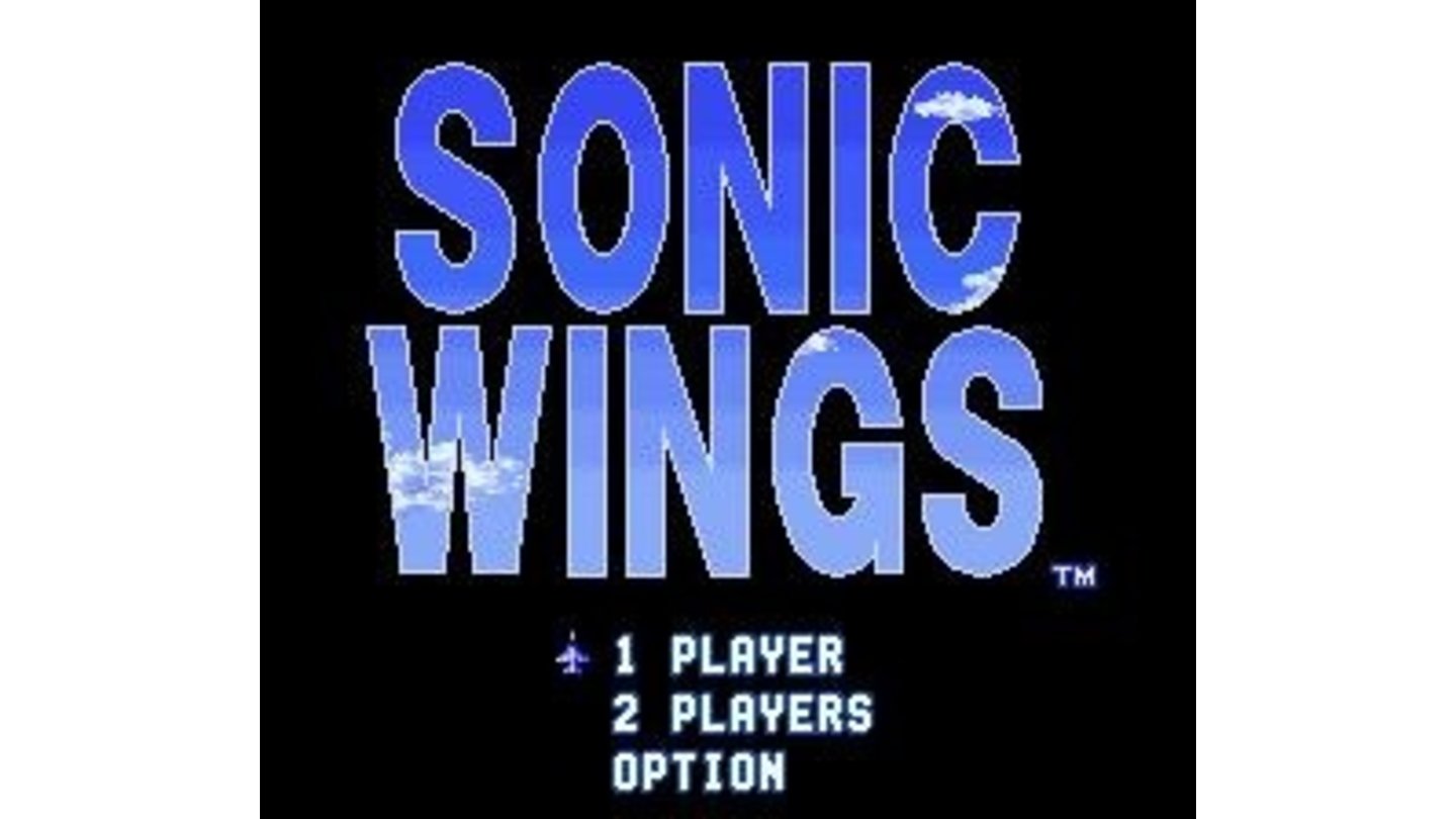 Sonic Wings title screen