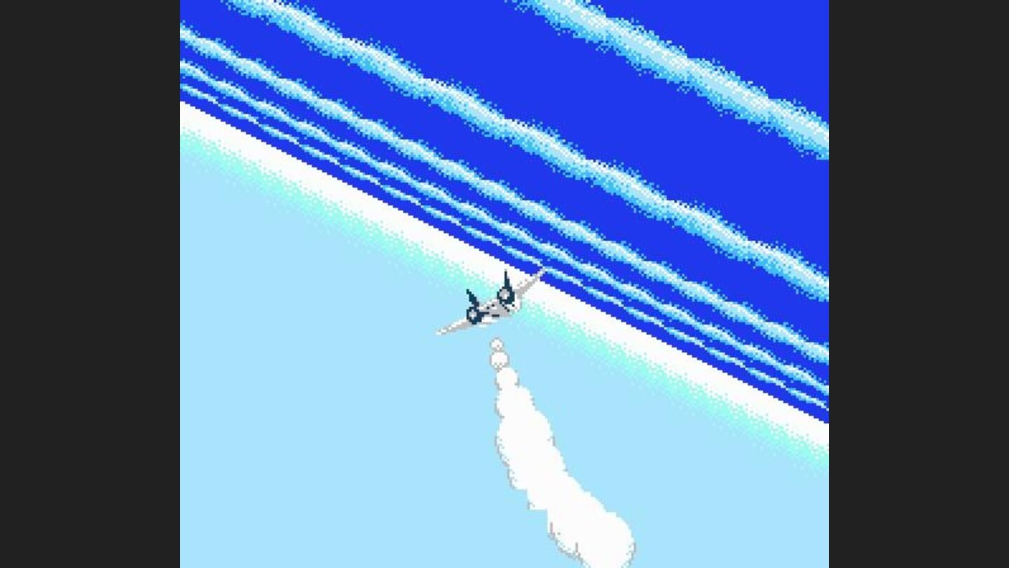 Flying upside down (actually, about to crash)