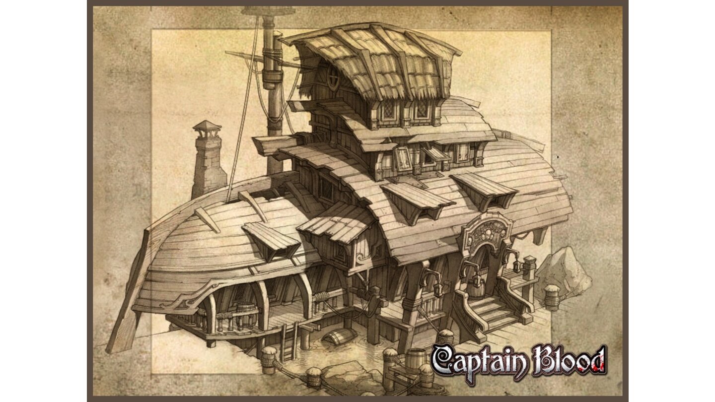 Age of Pirates: Captain Blood - Artworks und Konzeptzeichnung