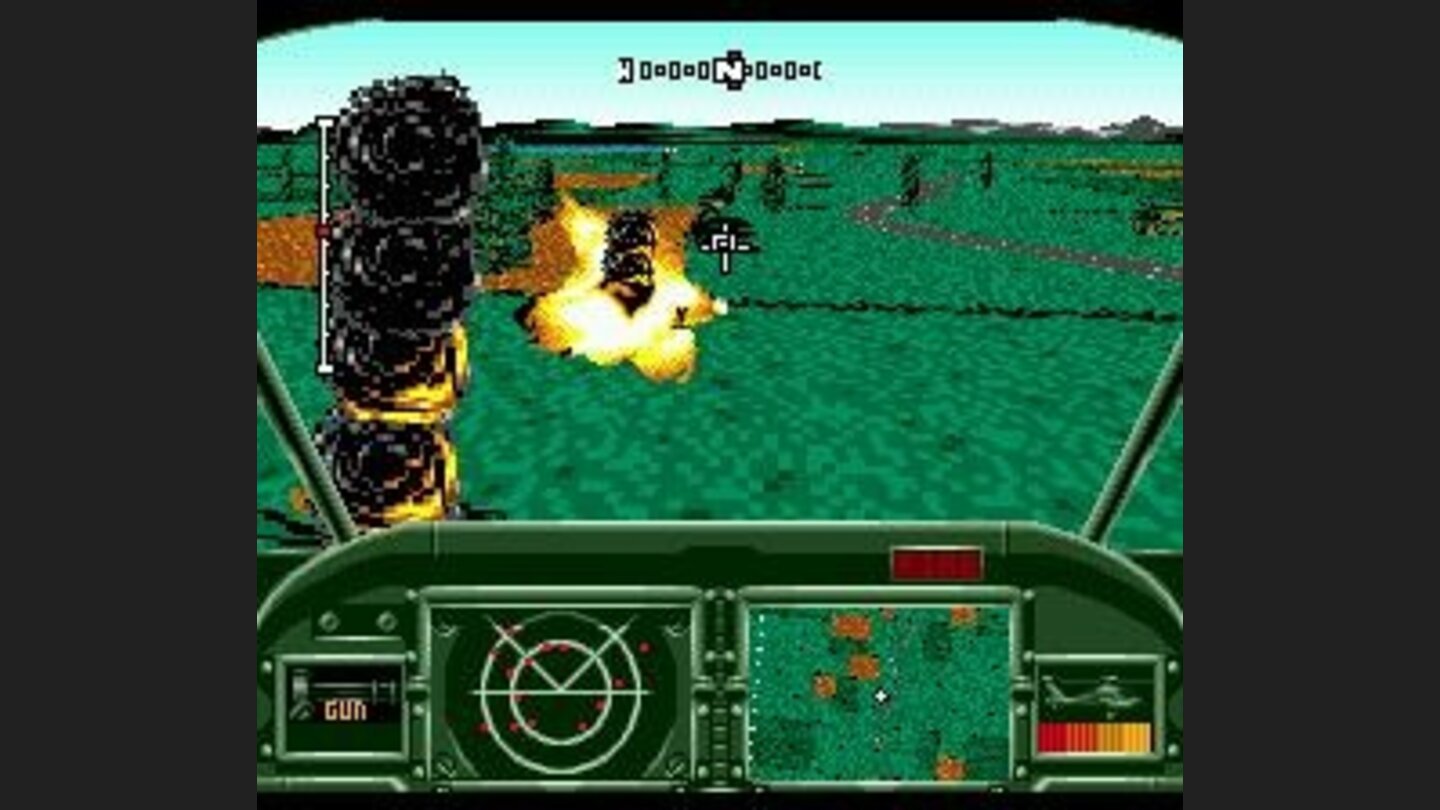 Destroying a line of Tanks