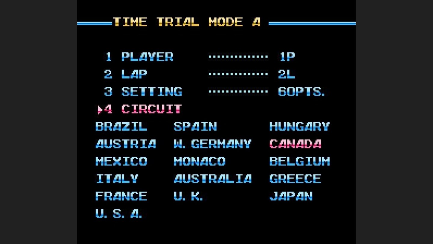 Selecting trial mode settings