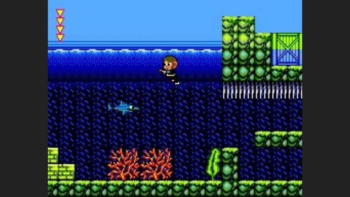 Alex swimming underwater