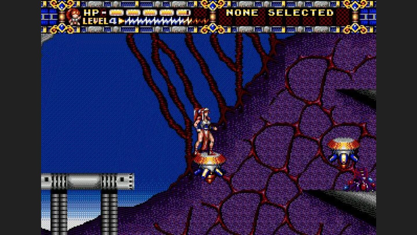 Level 3 features a giant flying high-tech airplane.