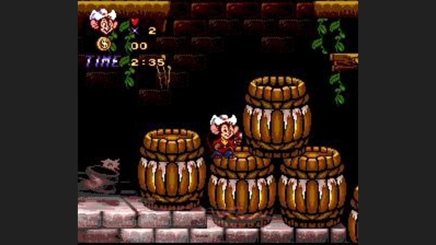 Be careful, you take damage if you drop into a barrel with water