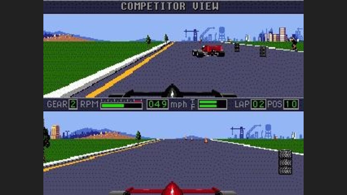 Front and competitor view